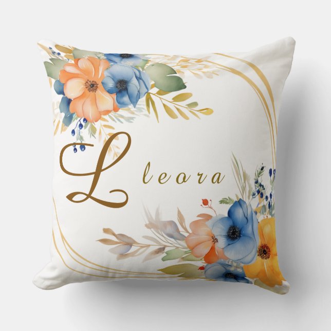 Almofada Nome Floral  (Frente)