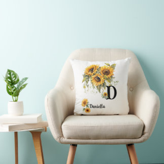 Almofada Nome Floral Personalizado