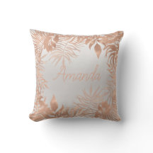 Nome Floral Rosa Dourada Moldada de Cinza de Cobre