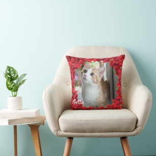 Almofada Nome/ Foto de Pet Personalizado de Natal