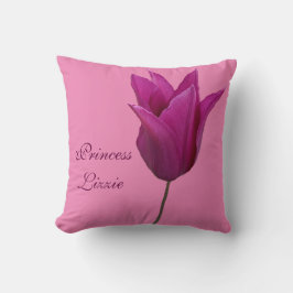 Almofada Nome Lizzy personalizável - rosas rosa personaliza