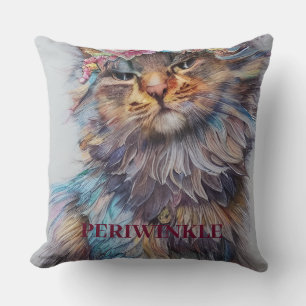 Almofada Nome Persa Personalizável e Gato de Foto
