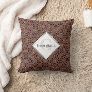 Almofada Nome personalizado Art Deco Safari Sunset Boho Man