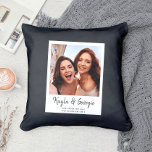 Almofada Nome Personalizado Bestie Foto Amigos Irmãs BFF Di<br><div class="desc">Faça a amizade brilhar! Este travesseiro é garantido para virar cabeças e roubar o show em qualquer sofá. Vá em frente, transforme memórias em algemas e diga "BFFs para sempre" em cada cochilo! ✨ travesseiro decorativo simples, moderno e divertido com sua foto em uma camada de quadros brancos e um...</div>