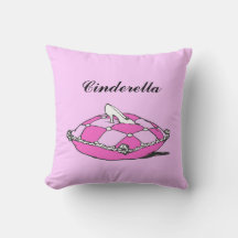 Nome Personalizado Cinderella Slipper Travesseiro
