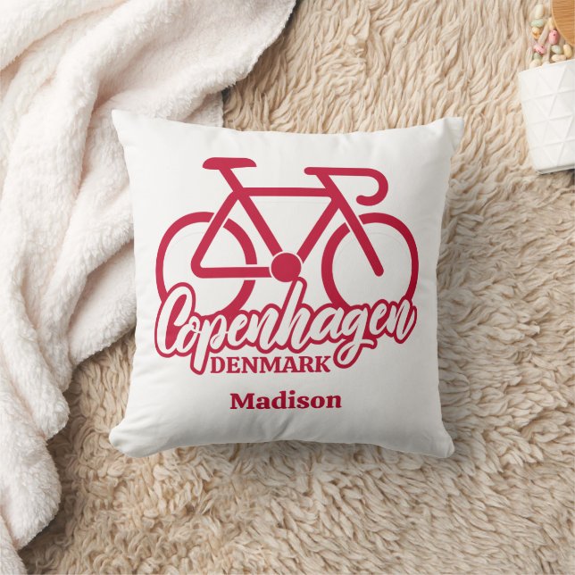 Almofada Nome Personalizado Copenhaga Dinamarca (Cobertor)