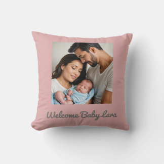 Almofada nome personalizado da foto de menina Baby Cushion