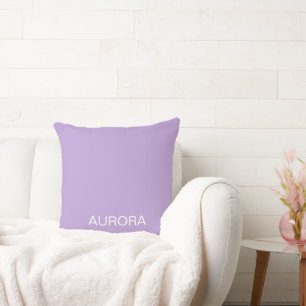 Almofada Nome Personalizado da Lavanda Digital Elegante -