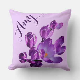 Almofada Nome personalizado de Amy personalizado floral rox