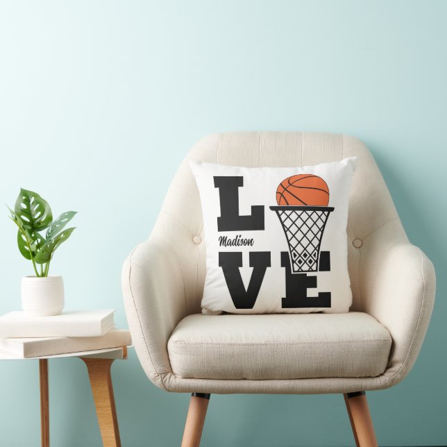 Almofada Nome Personalizado de Basball Love (Cadeira)