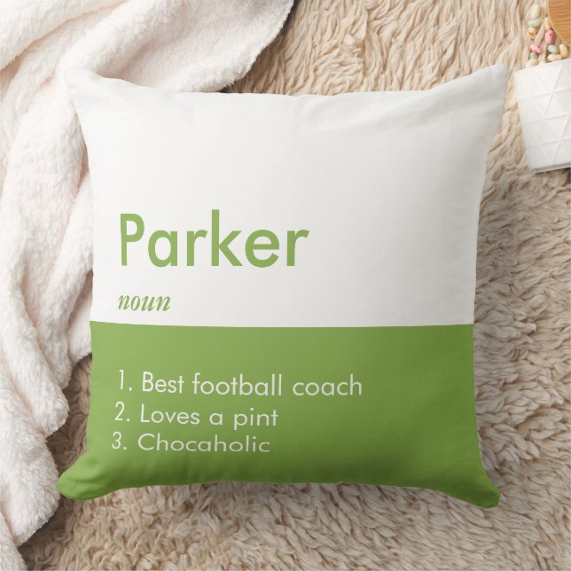 Almofada Nome Personalizado de Cor de Inscrição Editável (Cobertor)