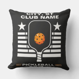 Almofada Nome Personalizado de Pickleball Clube de Pickleba