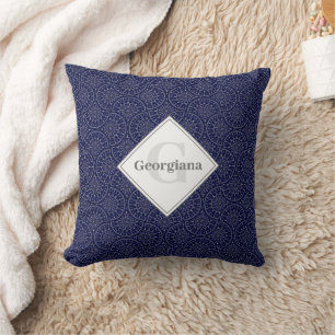 Almofada Nome personalizado Ditsy Winter Snow Angels Fans S