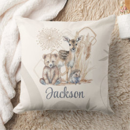 Almofada Nome Personalizado Do Bebê Boho Bear Deer Sexo Neu