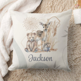 Almofada Nome Personalizado Do Bebê Boho Bear Deer Sexo Neu