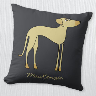 Almofada Nome Personalizado do Cão Sloughi