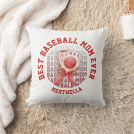 Almofada Nome Personalizado do MOM Na moda BASEBALL