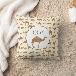 Almofada Nome Personalizado do Padrão Animal da Camel