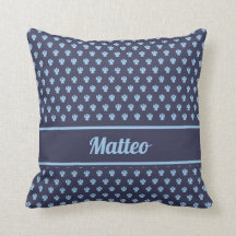 Nome personalizado do padrão de anjo azul do marin