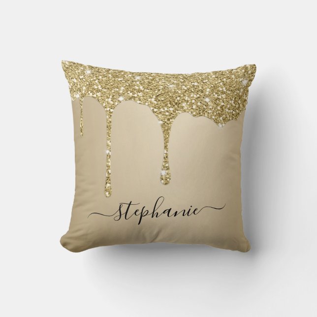 Almofada Nome Personalizado do Script de Drives Sparkle Dou (Frente)