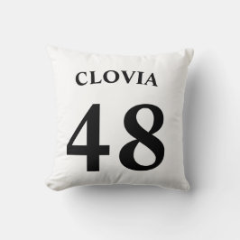 Almofada Nome personalizado e número da camisola