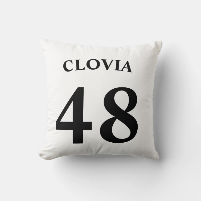 Almofada Nome personalizado e número da camisola  (Frente)