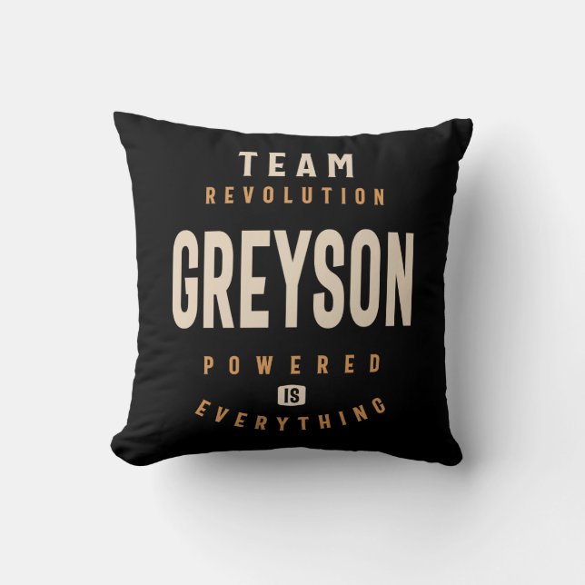 Almofada Nome Personalizado Greyson - Greyson Engraçado (Frente)