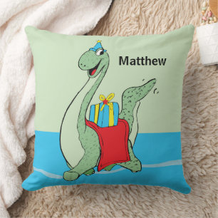 Almofada Nome Personalizado, Menino, Dinossauro de Aniversá