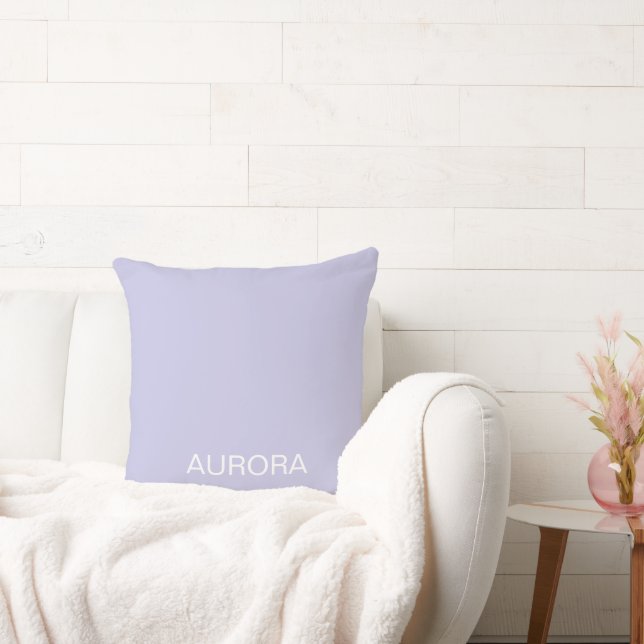 Almofada Nome Personalizado Misty Lilac - (Sofá)