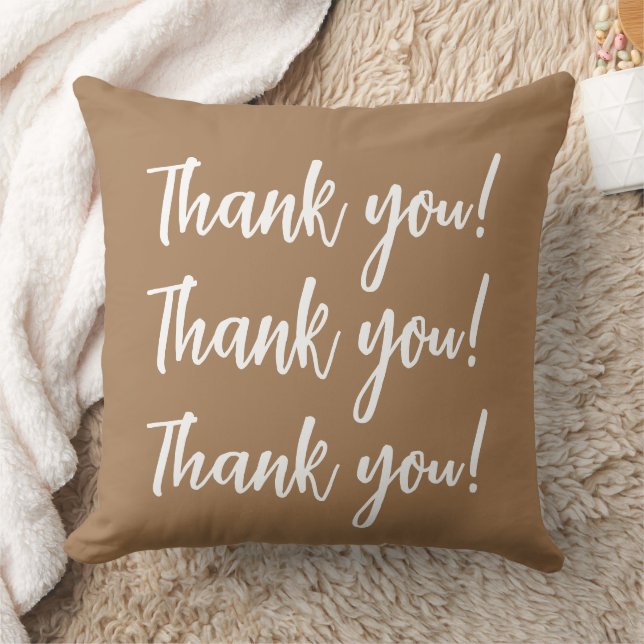 Almofada Nome Personalizado Obrigado! Atitude de gratidão (Cobertor)