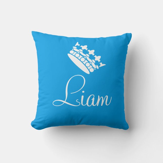 Almofada Nome Personalizado Princesa Liam Travesseiro (Frente)