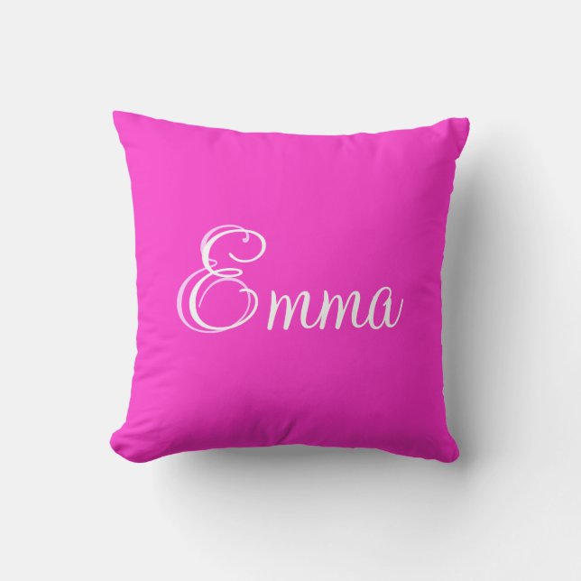 Almofada Nome Personalizado Princesa Travesseiro Emma (Frente)