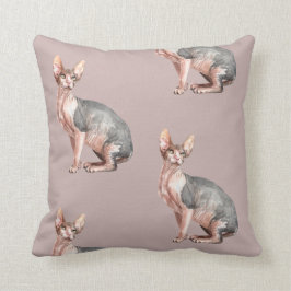Almofada Nome personalizado Sphynx cat hairless