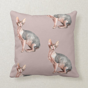Almofada Nome personalizado Sphynx cat hairless