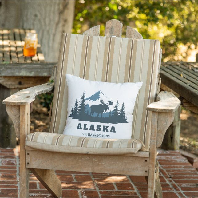 Almofada Nome Personalizado & Texto ALASKA (Cadeira)