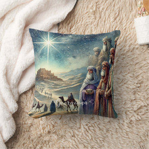 Almofada Nome Personalizado Vintage Watercolor Três Sábios