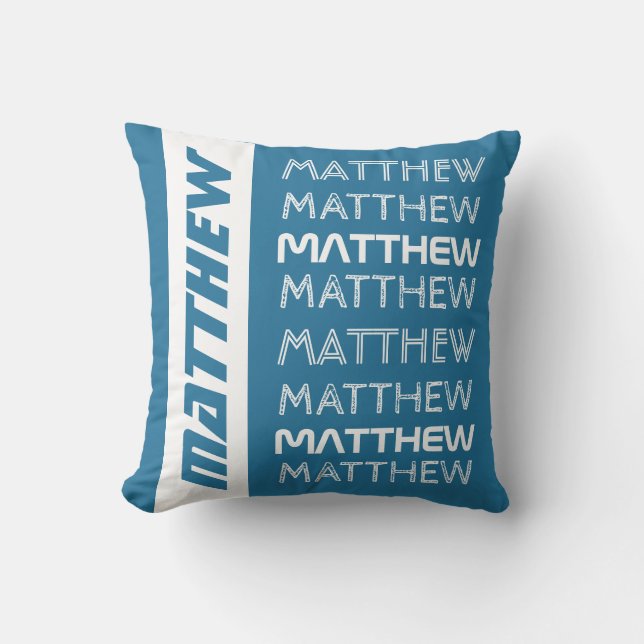 Almofada Nome Repetindo travesseiros personalizados (Frente)