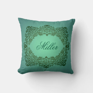 Almofada Nome Verde Elegante