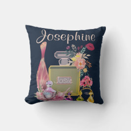 Almofada Nomes personalizados Engarrafamentos de perfume pa