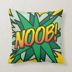 Almofada NOOB Divertido Legal Moderno Quadrinhos Arte Pop