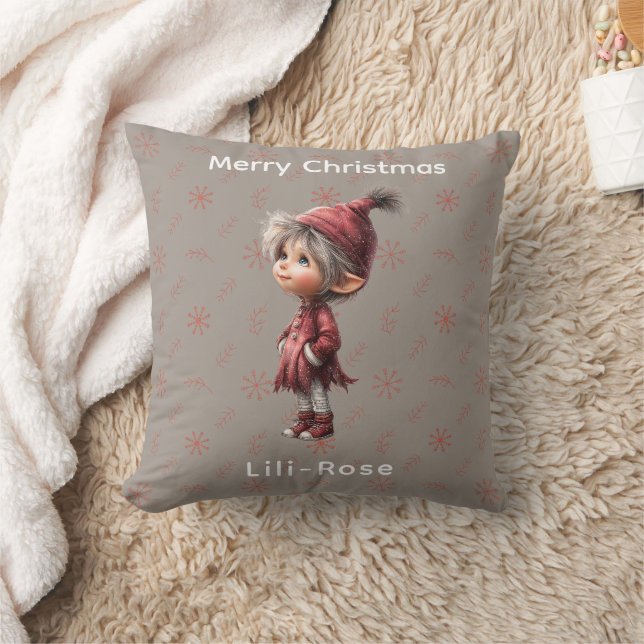 Almofada North Pole Elf Magic Whimsical Christmas Keepsake (Cobertor)