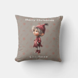 Almofada North Pole Elf Magic Whimsical Christmas Keepsake