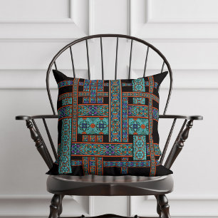 Almofada Northern Lights Stained Glass Throw Pillow