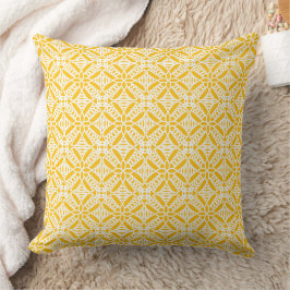 Almofada Nós no padrão amarelo