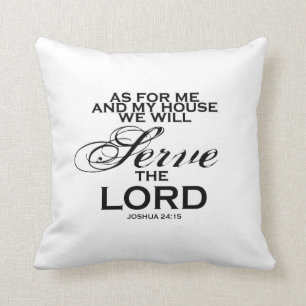 Almofada Nós serviremos o senhor