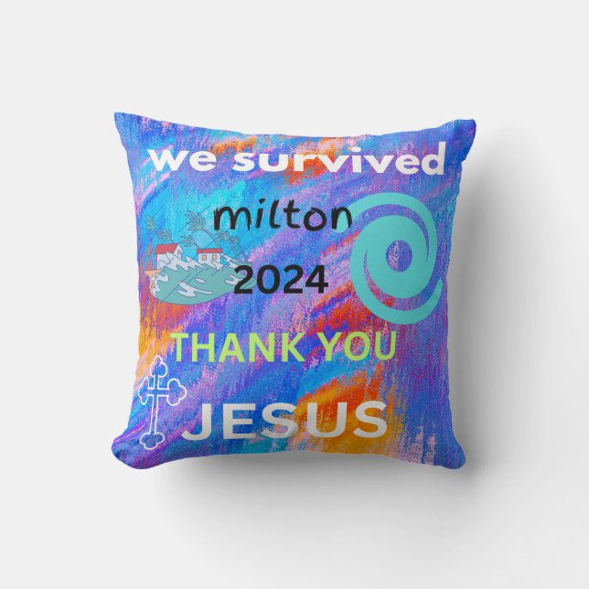 Almofada Nós sobrevivemos ao milton 2024 (Frente)