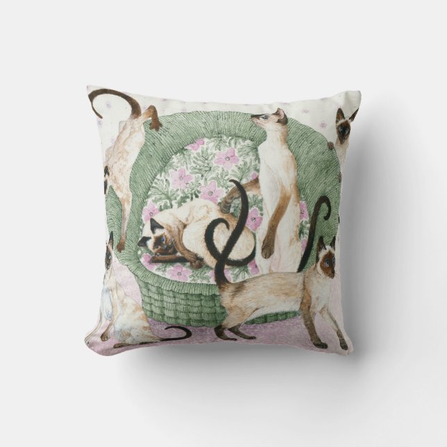 Almofada Nós somos Siamese se você por favor (Frente)