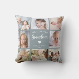 Almofada Nós Te Amo Avó Foto Colagem Azul