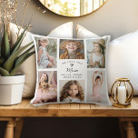 Almofada Nós Te Amo Mãe Foto Collage Keepsasaket<br><div class="desc">Um bonito travesseiro personalizado de colagem de 6 fotos para a mãe com fotos favoritas de seus filhos preciosos faz um presente maravilhoso no Natal ou Dia de as mães. Personalize este travesseiro com as fotos selecionadas, bem como os nomes das crianças no modelo de texto. O fundo branco vai...</div>