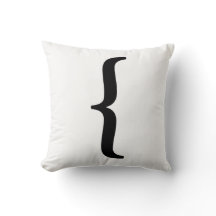 Nosetouch Press Left Bracket Travesseiro, Branco